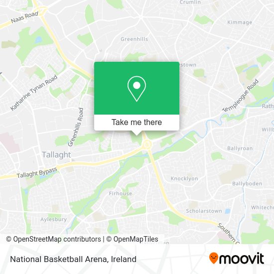 How to get to National Basketball Arena in Tallaght by bus or train?