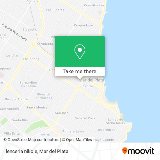 How To Get To Lenceria Nikole In General Pueyrredón By Bus?