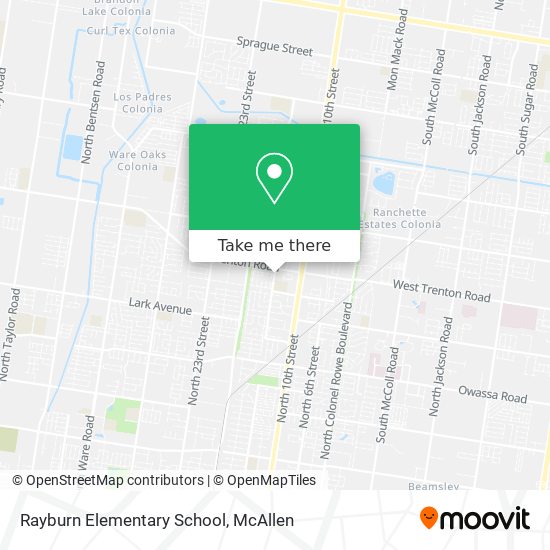 How to get to Rayburn Elementary School in Mcallen by Bus?