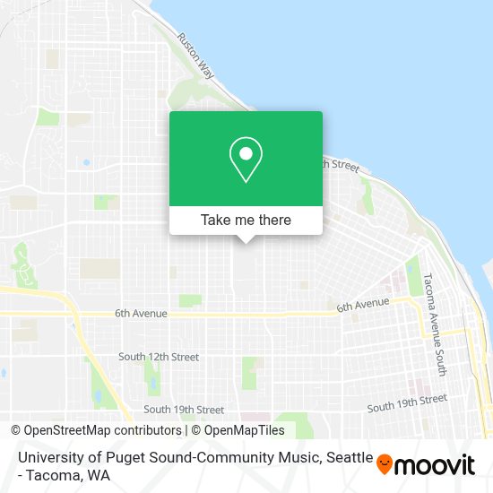 University Of Puget Sound Map How To Get To University Of Puget Sound-Community Music In Tacoma By Bus?