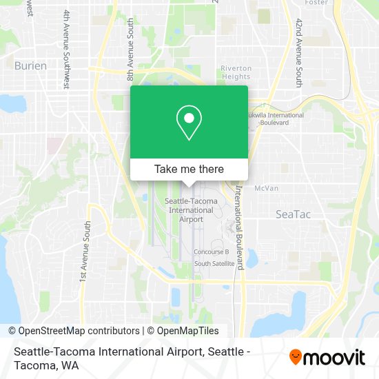 How to get to International Airport in Seatac by bus or