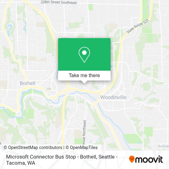 How to get to Microsoft Connector Bus Stop Bothell in Bothell by Bus