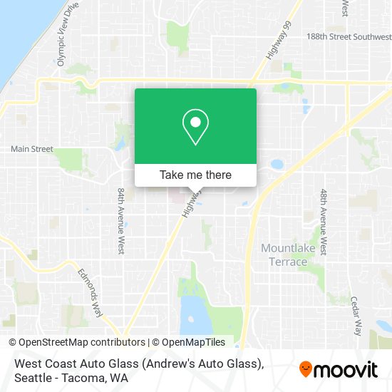 How to get to West Coast Auto Glass (Andrew's Auto Glass) in Lynnwood
