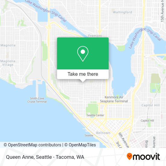 How to get to Queen Anne in Seattle by Bus or Light Rail?