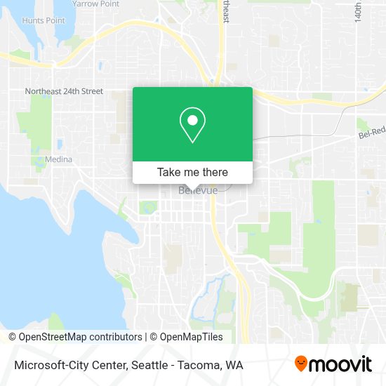 如何坐公交 或 轻轨去Bellevue的MicrosoftCity Center Moovit