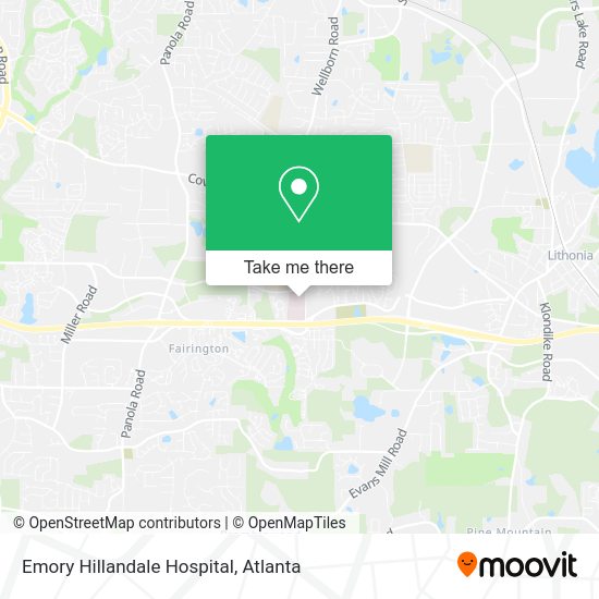 How to get to Emory Hillandale Hospital in Dekalb by bus or subway?