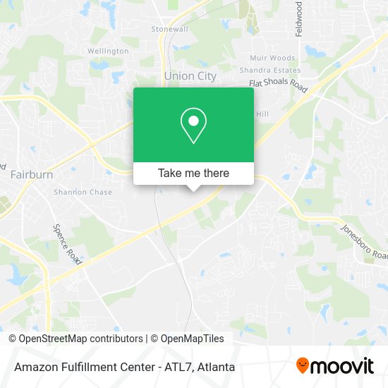 How to get to Amazon Fulfillment Center ATL7 in Union City by bus or