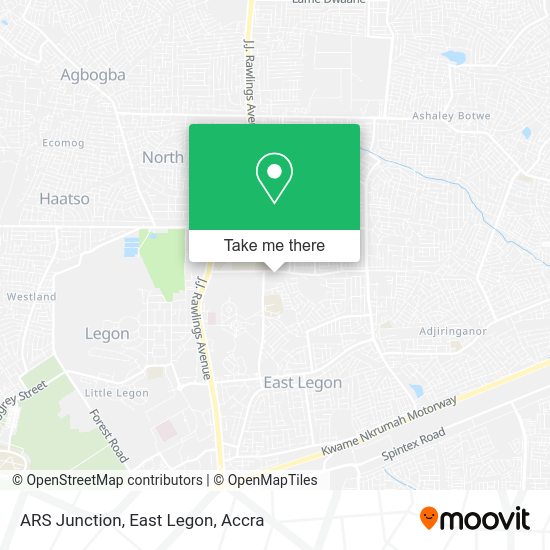 How to get to ARS Junction, East Legon in Accra by bus?