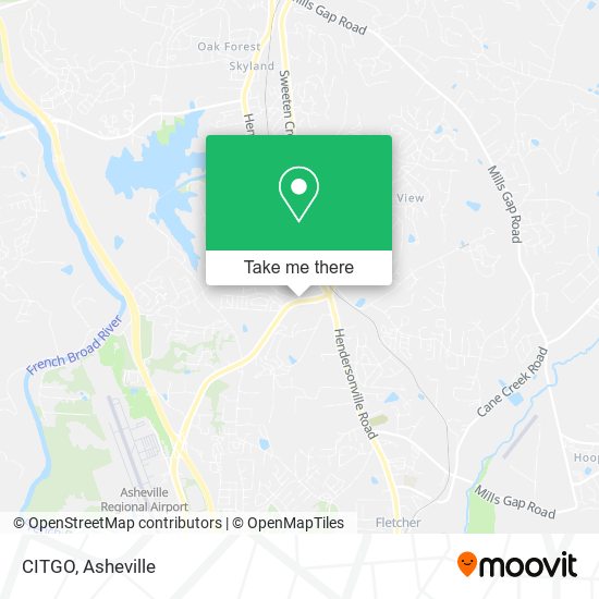 ¿Cómo llegar a CITGO en Asheville en Autobús?