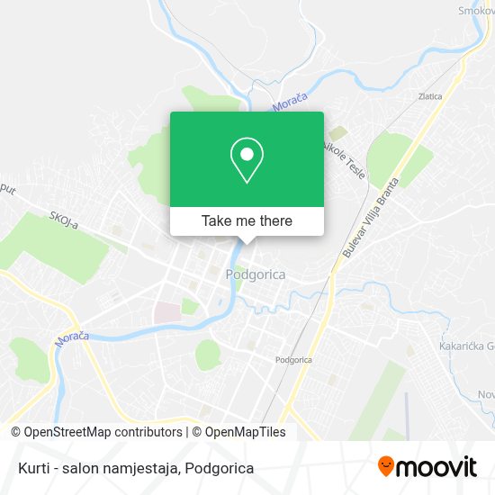 How To Get To Kurti Salon Namjestaja In Podgorica By Bus