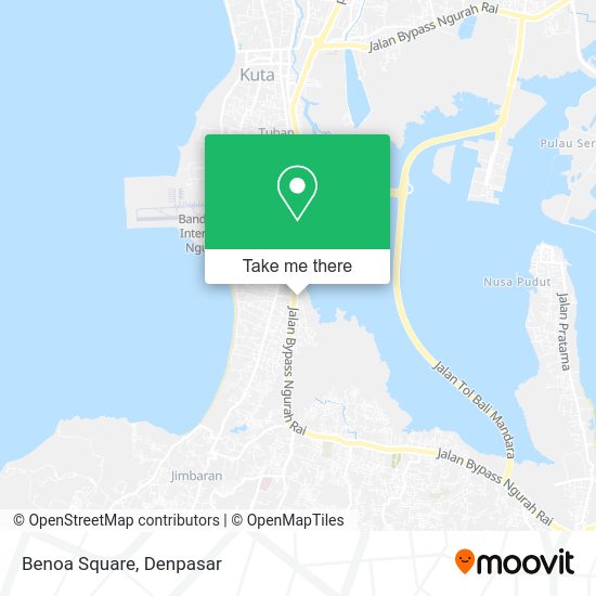 How to get to Benoa Square in Badung by bus?