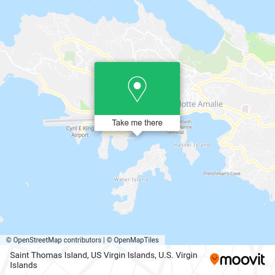 St Thomas Virgin Islands Map