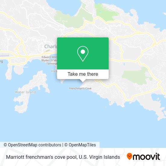 How to get to Marriott frenchman's cove pool in Saint Thomas by Bus or