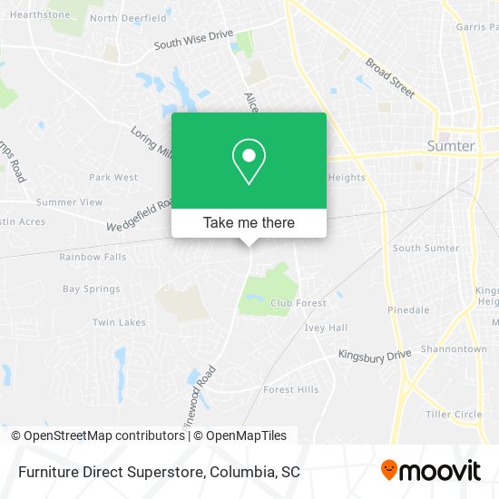 How to get to Furniture Direct Superstore in Sumter by Bus?