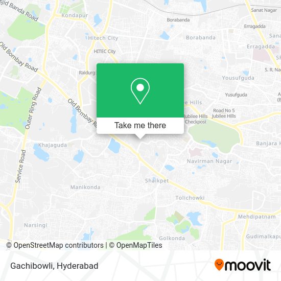 How to get to Gachibowli in Hyderabad by bus?