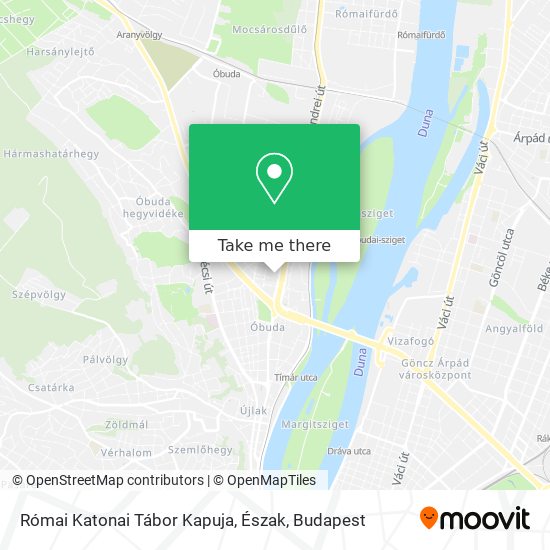 How to get to Római Katonai Tábor Kapuja, Észak in Budapest by Bus
