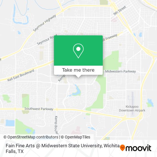 Midwestern State University Map How To Get To Fain Fine Arts @ Midwestern State University In Wichita Falls By Bus?