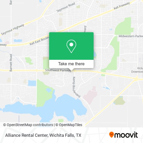 ¿Cómo llegar a Alliance Rental Center en Wichita Falls en autobús?