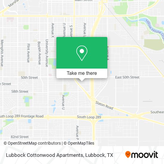 ¿Cómo llegar a Lubbock Cottonwood Apartments en Autobús?