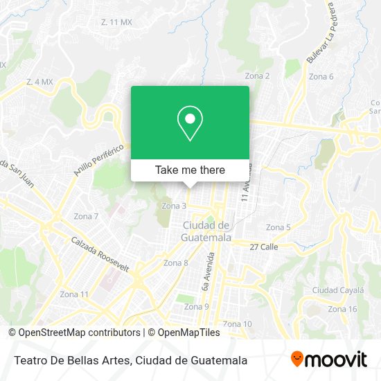How To Get To Teatro De Bellas Artes In Zona 1 By Bus
