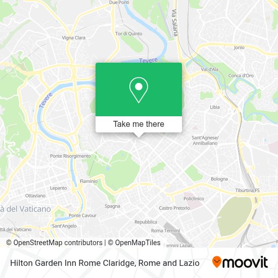 How to get to Hilton Garden Inn Rome Claridge in Roma by Bus, Metro or