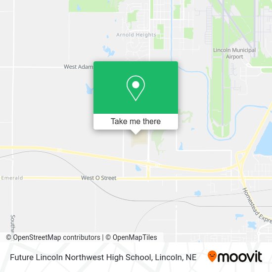 How to get to Future Lincoln Northwest High School in Lincoln, NE by Bus?