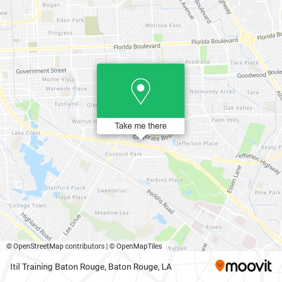 ¿Cómo llegar a Itil Training Baton Rouge en Baton Rouge, LA en Autobús?