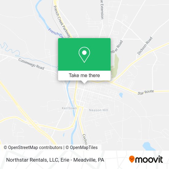 ¿Cómo llegar a Northstar Rentals, LLC en Meadville en autobús?
