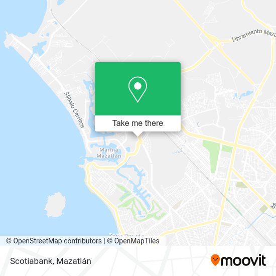 How to get to Scotiabank in Mazatlán by bus?