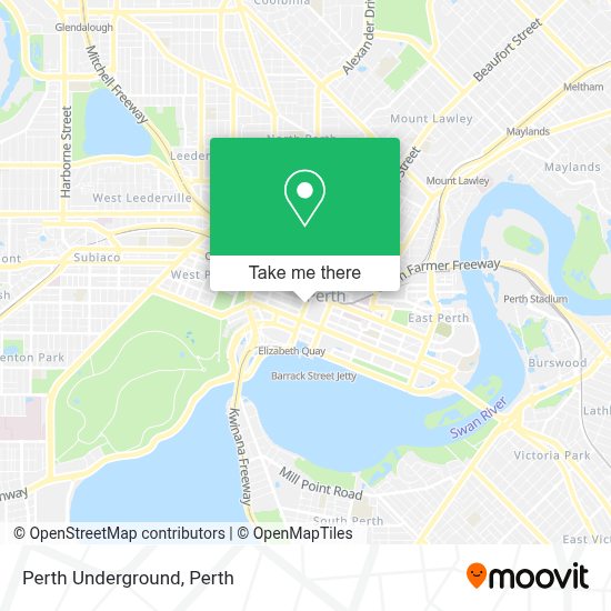 How to get to Perth Underground by bus or train?