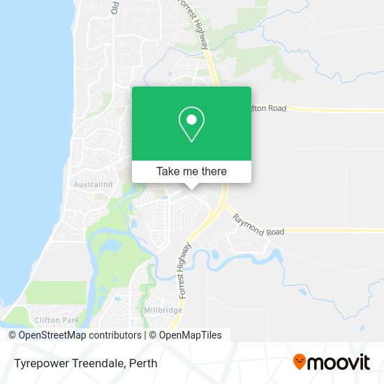 How to get to Tyrepower Treendale in Australind by bus?