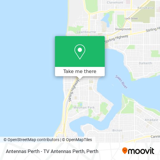 How to get to Antennas Perth TV Antennas Perth in Mosman Park by Bus