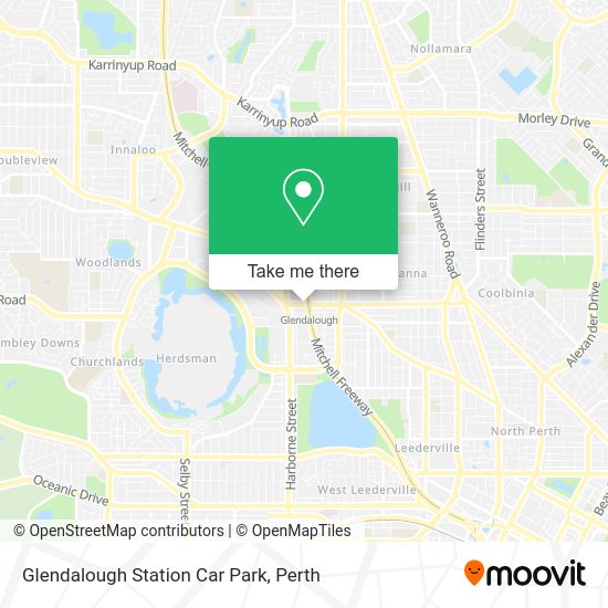 How to get to Glendalough Station Car Park by train or bus?