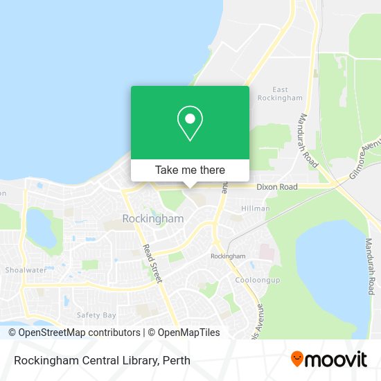 How to get to Rockingham Central Library by Bus or Train?