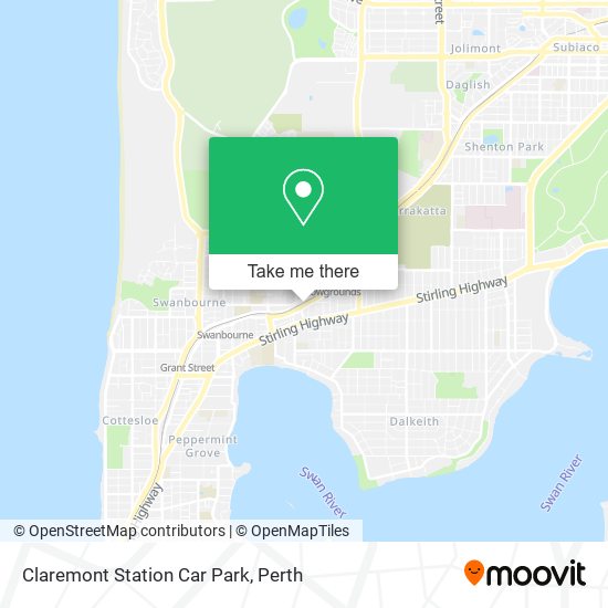 How to get to Claremont Station Car Park by bus or train?
