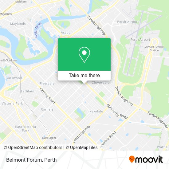 How to get to Belmont Forum in Cloverdale by bus or train?