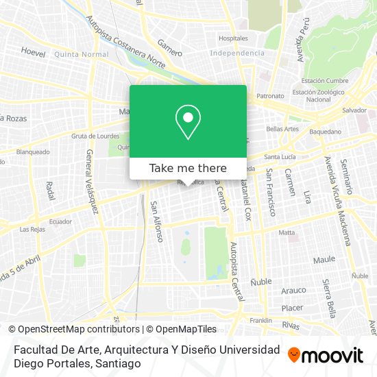 How to get to Facultad De Arte, Arquitectura Y Diseño Universidad Diego