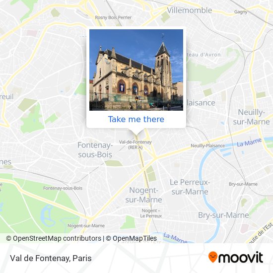 Pain Points De Val De Fontenay Carte How to get to Val de Fontenay in FontenaySousBois by Bus, RER, Metro