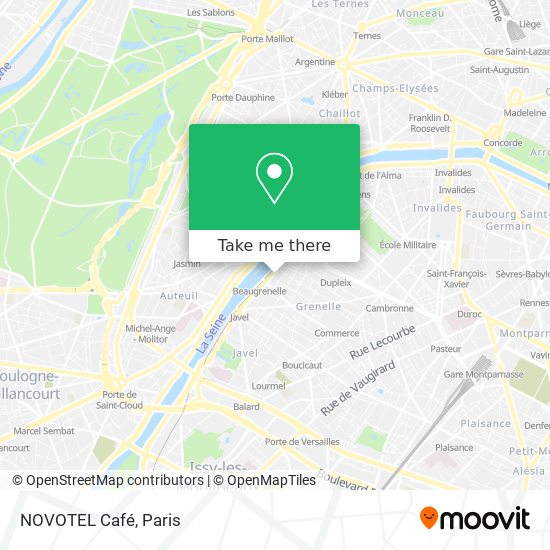 Pain Points Liés À La Carte Des Novotel En France How to get to NOVOTEL Café in Paris by Bus, Metro, Train, RER or Light Rail
