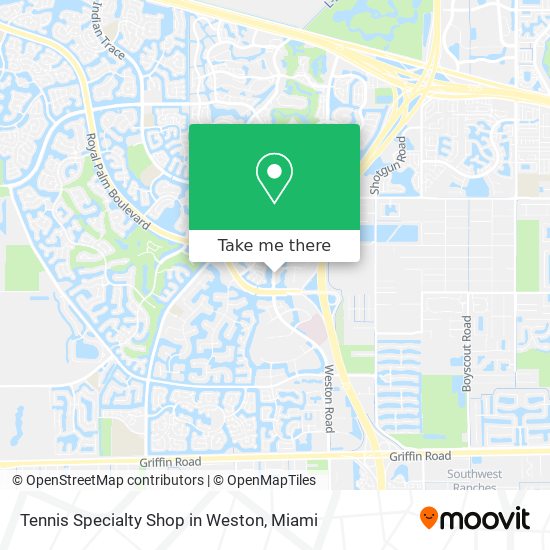 ¿Cómo llegar a Tennis Specialty Shop in Weston en Davie en Autobús?