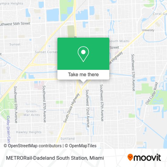 ¿Cómo llegar a METRORailDadeland South Station en KendallPalmetto Bay