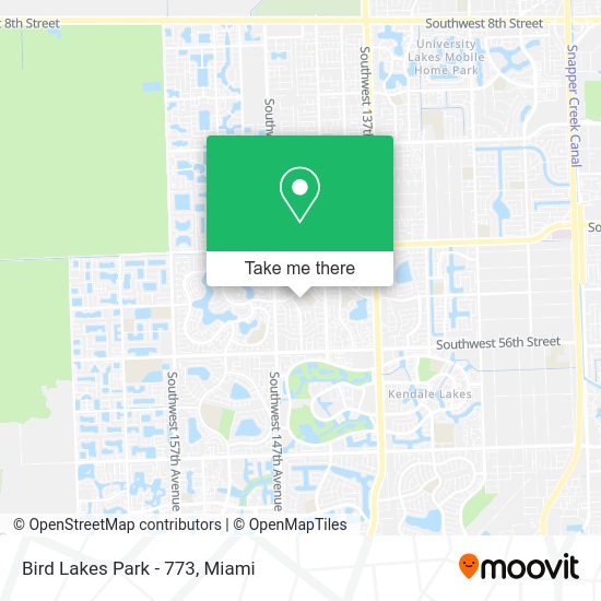 How to get to Bird Lakes Park 773 in Kendale LakesTamiami by bus?