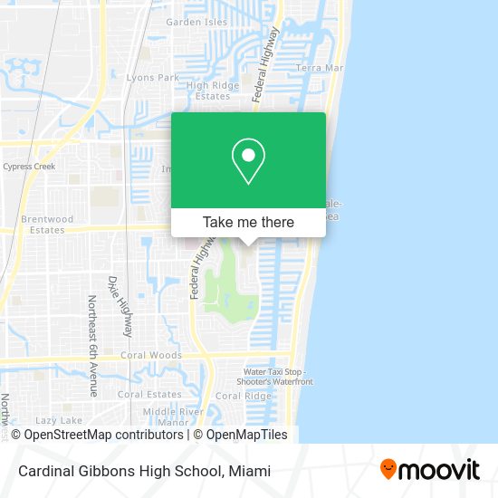 How to get to Cardinal Gibbons High School in Fort Lauderdale by bus?