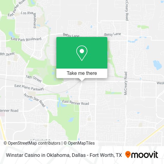 How to get to Winstar Casino in Oklahoma in Murphy by bus or light rail?