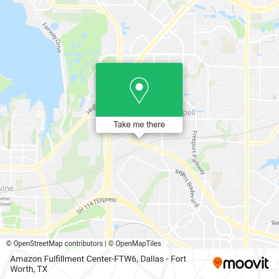 How to get to Amazon Fulfillment CenterFTW6 in Coppell by bus?