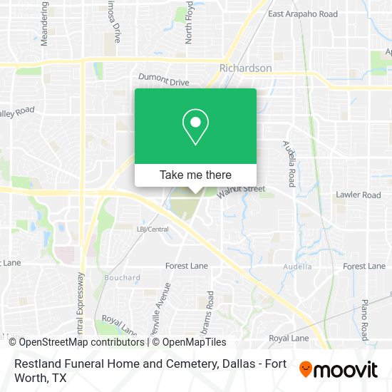 How to get to Restland Funeral Home and Cemetery in Dallas Fort Worth