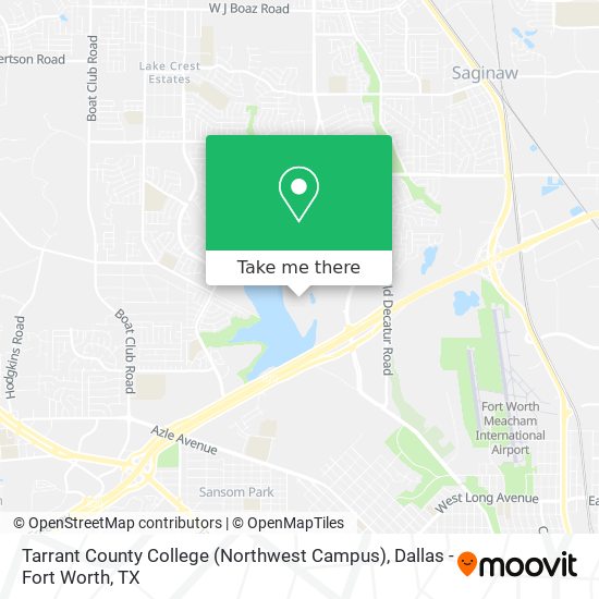 Campus Map, Trinity River Tarrant County College