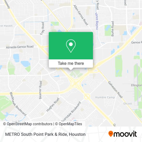How to get to METRO South Point Park & Ride in Houston by bus?