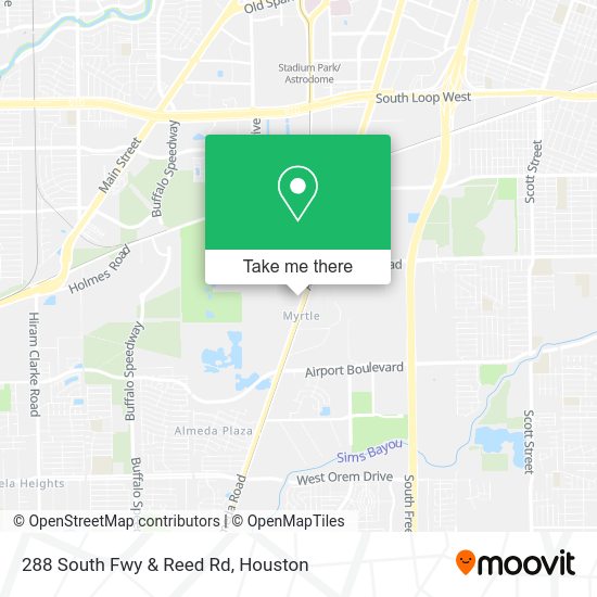 How to get to 288 South Fwy & Reed Rd in Houston by Bus or Light Rail?
