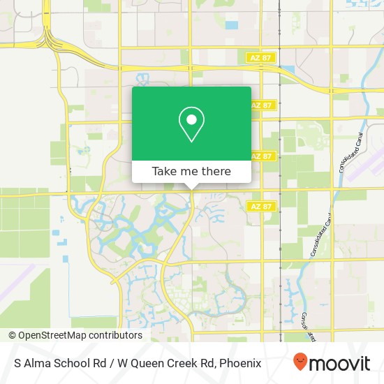 How to get to S Alma School Rd / W Queen Creek Rd in Chandler by bus?